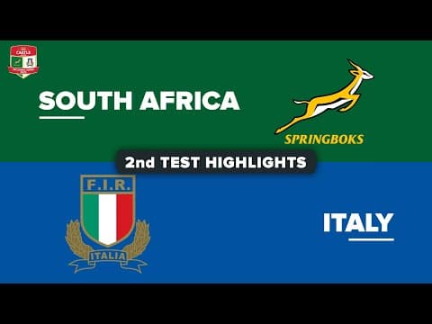 HIGHLIGHTS | South Africa vs Italy