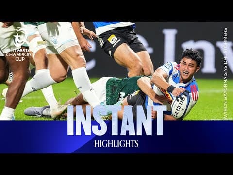 HIGHLIGHTS | Aviron Bayonnais vs DHL Stormers