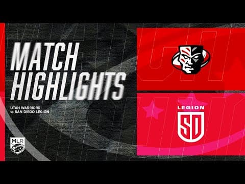 Utah Warriors 38 - 31 San Diego Legion