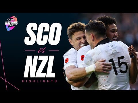 HIGHLIGHTS | Scotland vs New Zealand