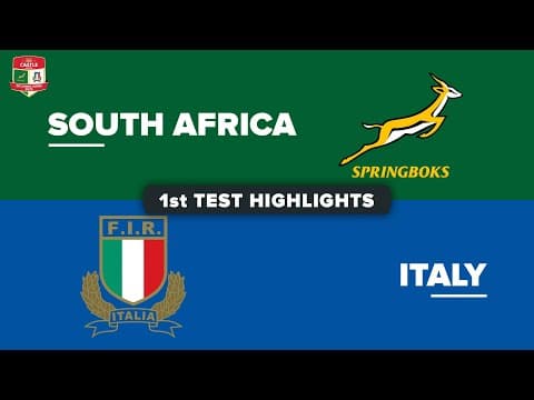 HIGHLIGHTS | South Africa vs Italy