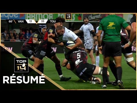 TOP 14 Saison 2024-2025 J01 - Re´sume´ RC Vannes - Stade Toulousain
