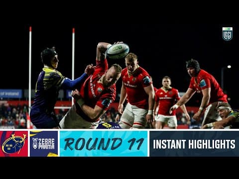 Munster v Zebre Parma | Instant Highlights | Round 11 | URC 2023/24