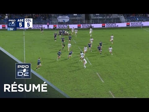 HIGHLIGHTS | SU Agen vs Colomiers Rugby