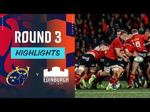 HIGHLIGHTS | Munster Rugby vs Edinburgh Rugby