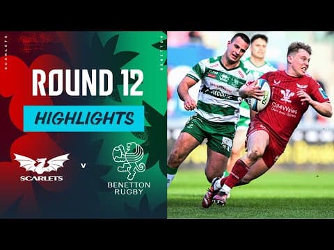 Scarlets vs Benetton | Instant Highlights | Round 12 | URC 2023/24