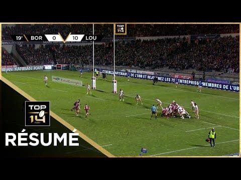 Union Bordeaux Bègles 20-22 Lyon Olympique Universitaire