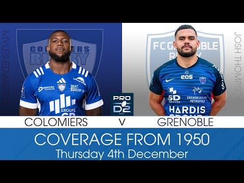 THURSDAY NIGHT LIGHTS! | LIVE PRO D2 | Colomiers v Grenoble